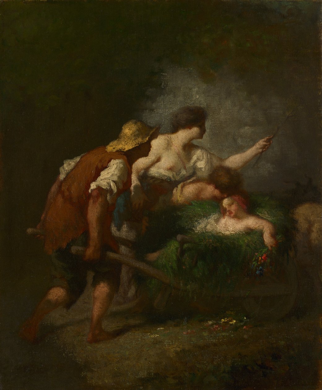 Retur fra markerne, ca. 1846-1847 af Jean Francois Millet