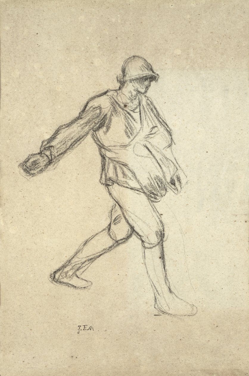 Studie til "Sæderen" af Jean Francois Millet