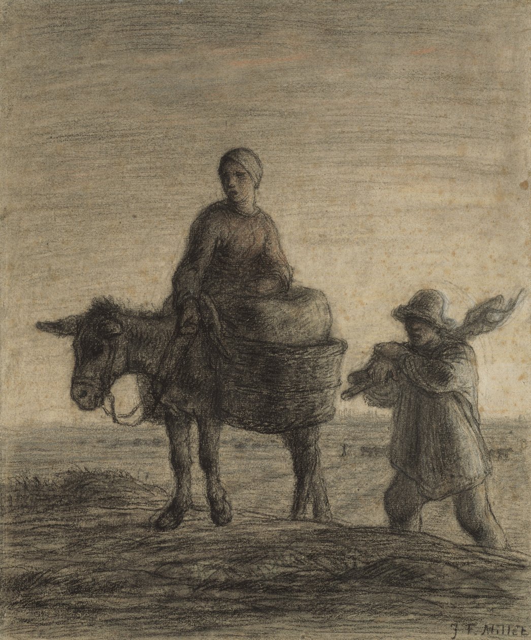 Afrejsen til arbejdet, 1857 af Jean Francois Millet