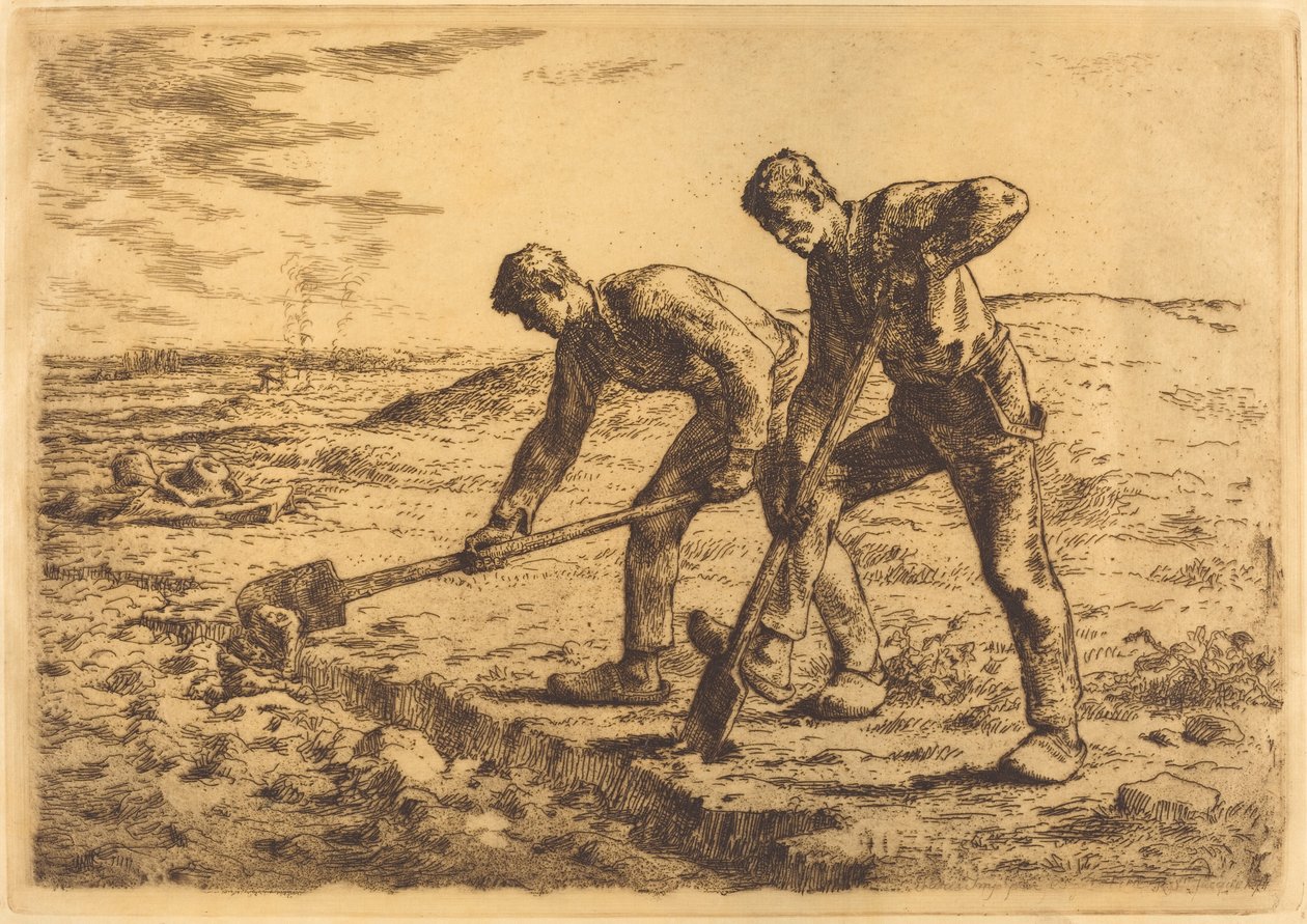 Diggers (Les becheurs) af Jean Francois Millet