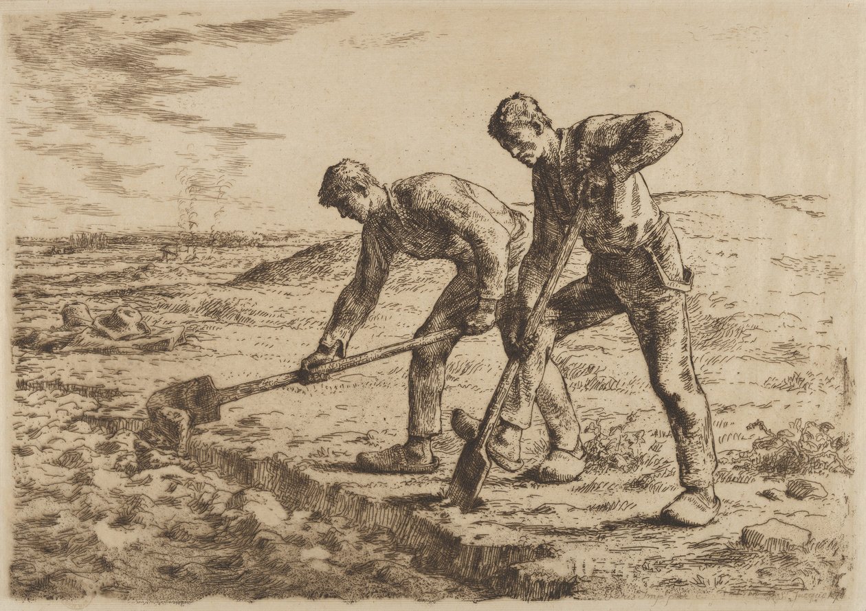Graverne, 1814-75 af Jean Francois Millet