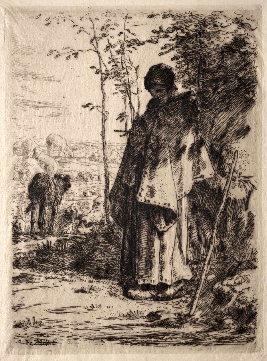 Den store hyrdinde af Jean Francois Millet