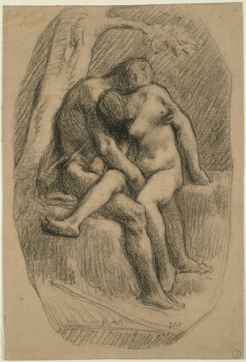 De elskende af Jean Francois Millet