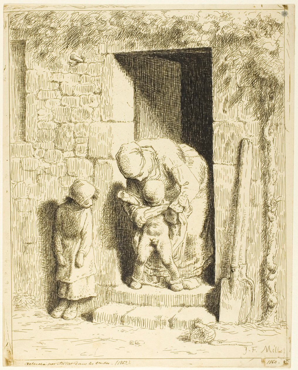 Moderens Forsigtighed af Jean Francois Millet