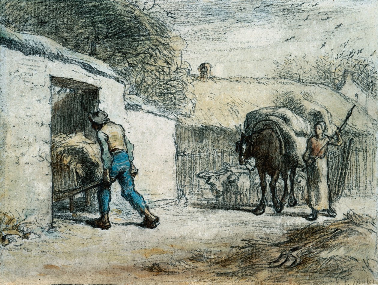 Tilbagekomsten fra marken af Jean Francois Millet