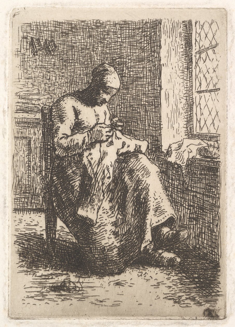 Syerinden, 1853. af Jean Francois Millet