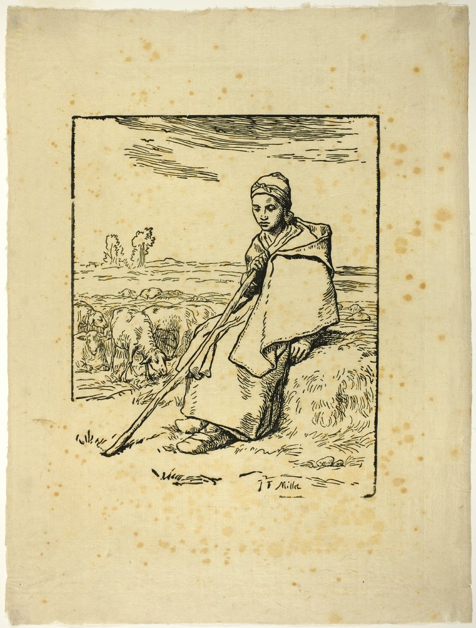 Hyrdinden af Jean Francois Millet