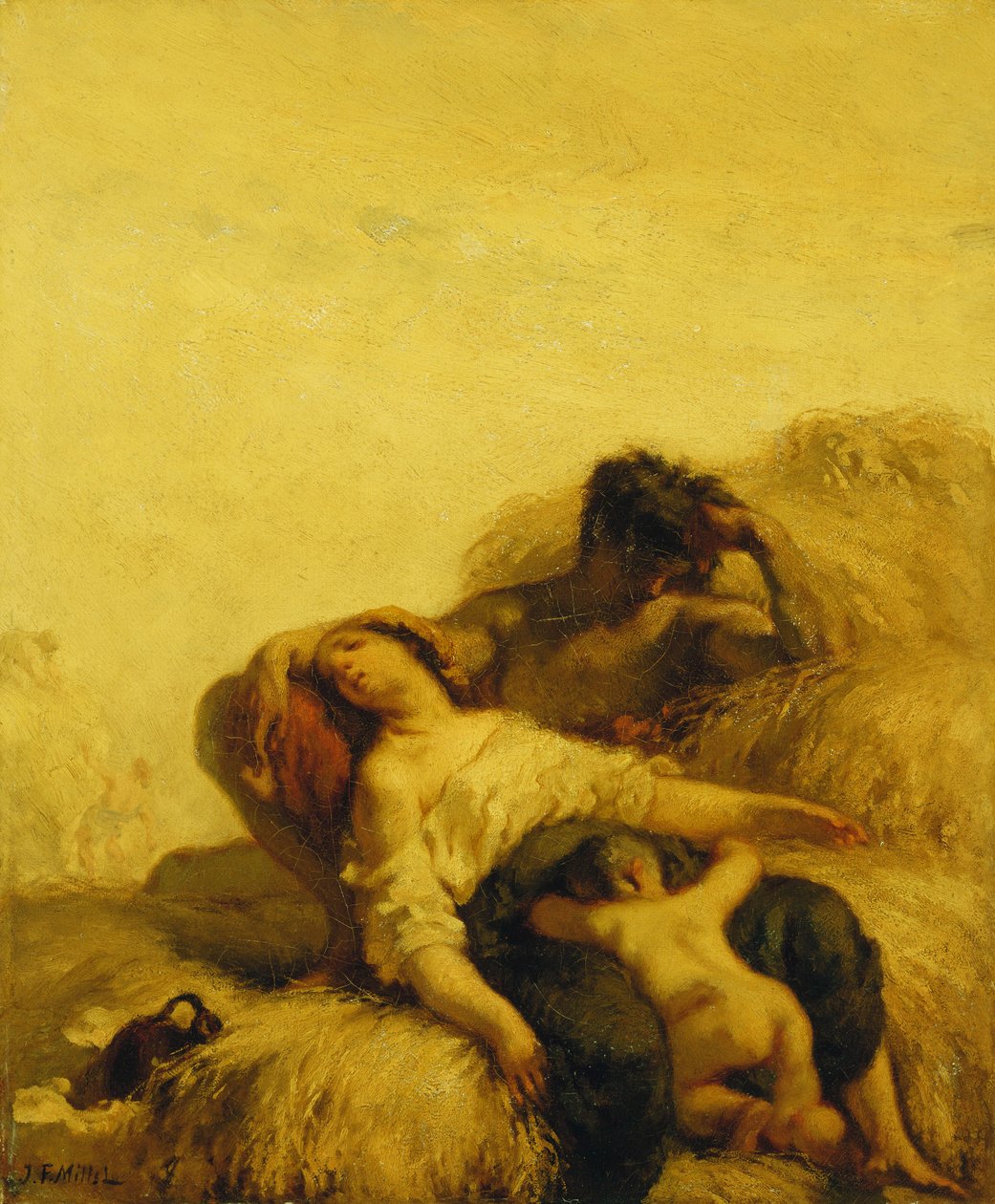De sovende høstmænd; The Sleeping Reapers, c.1847-48 af Jean Francois Millet