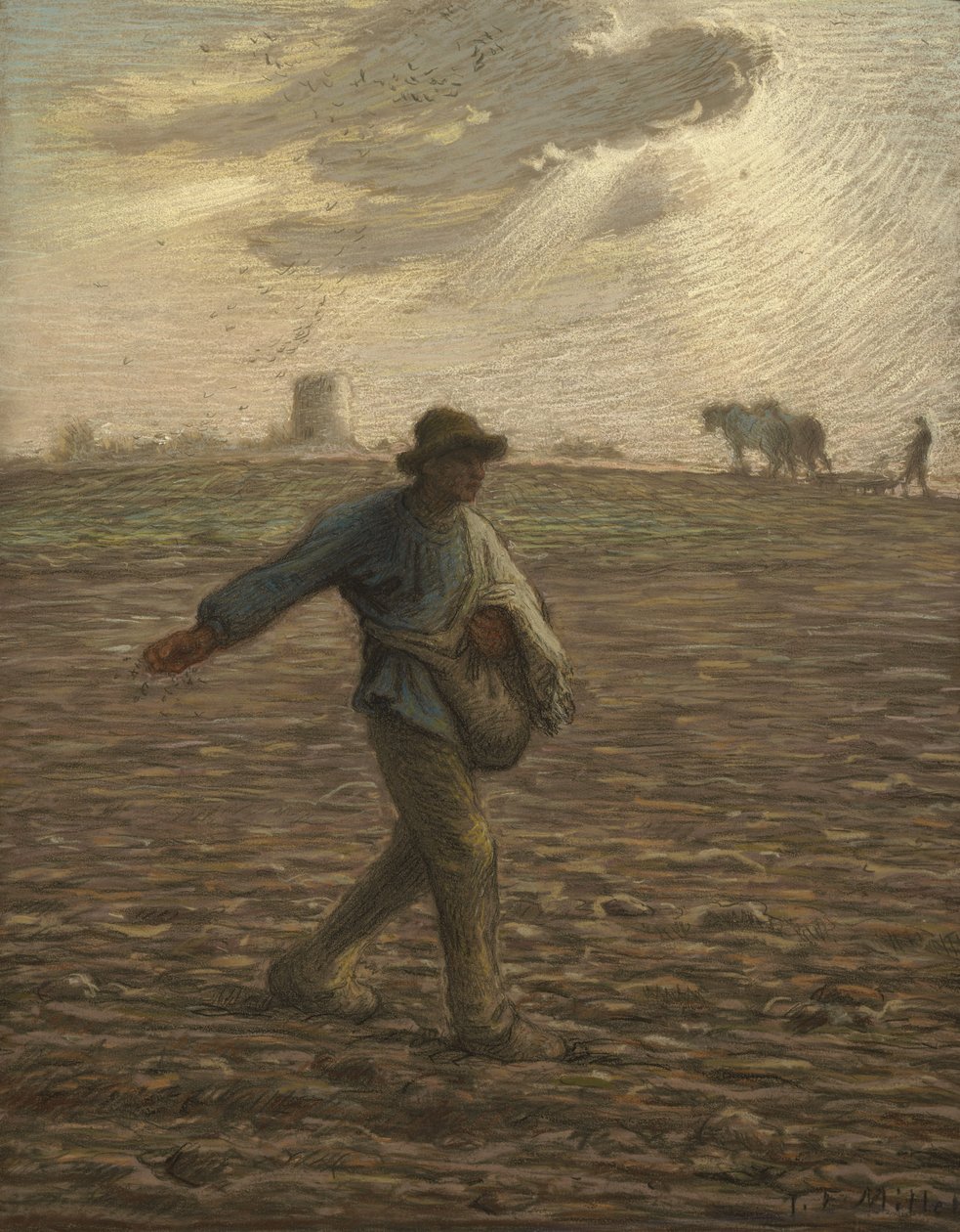 Såmanden, ca. 1865 af Jean Francois Millet