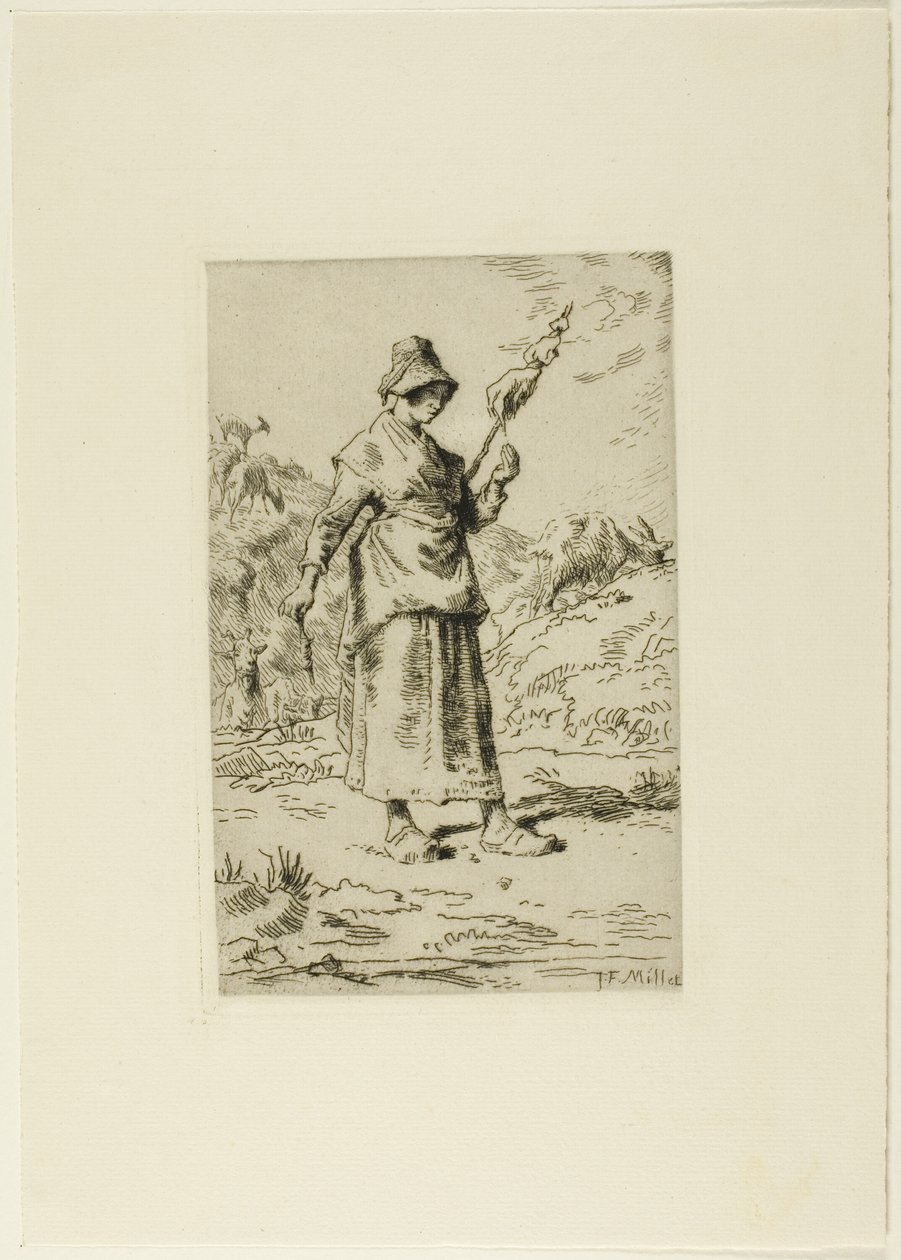 Spinneren af Jean Francois Millet