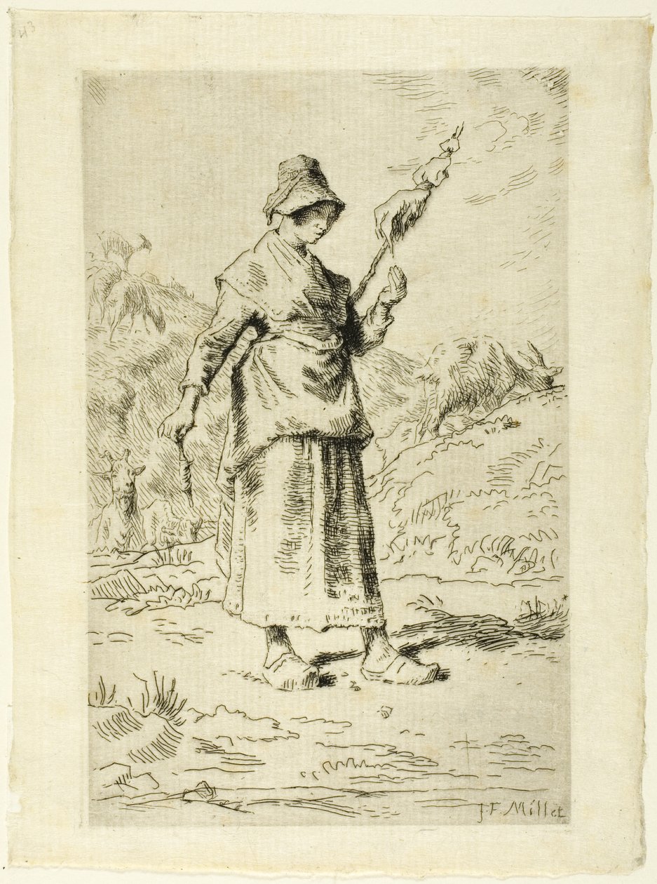 Spinneren af Jean Francois Millet