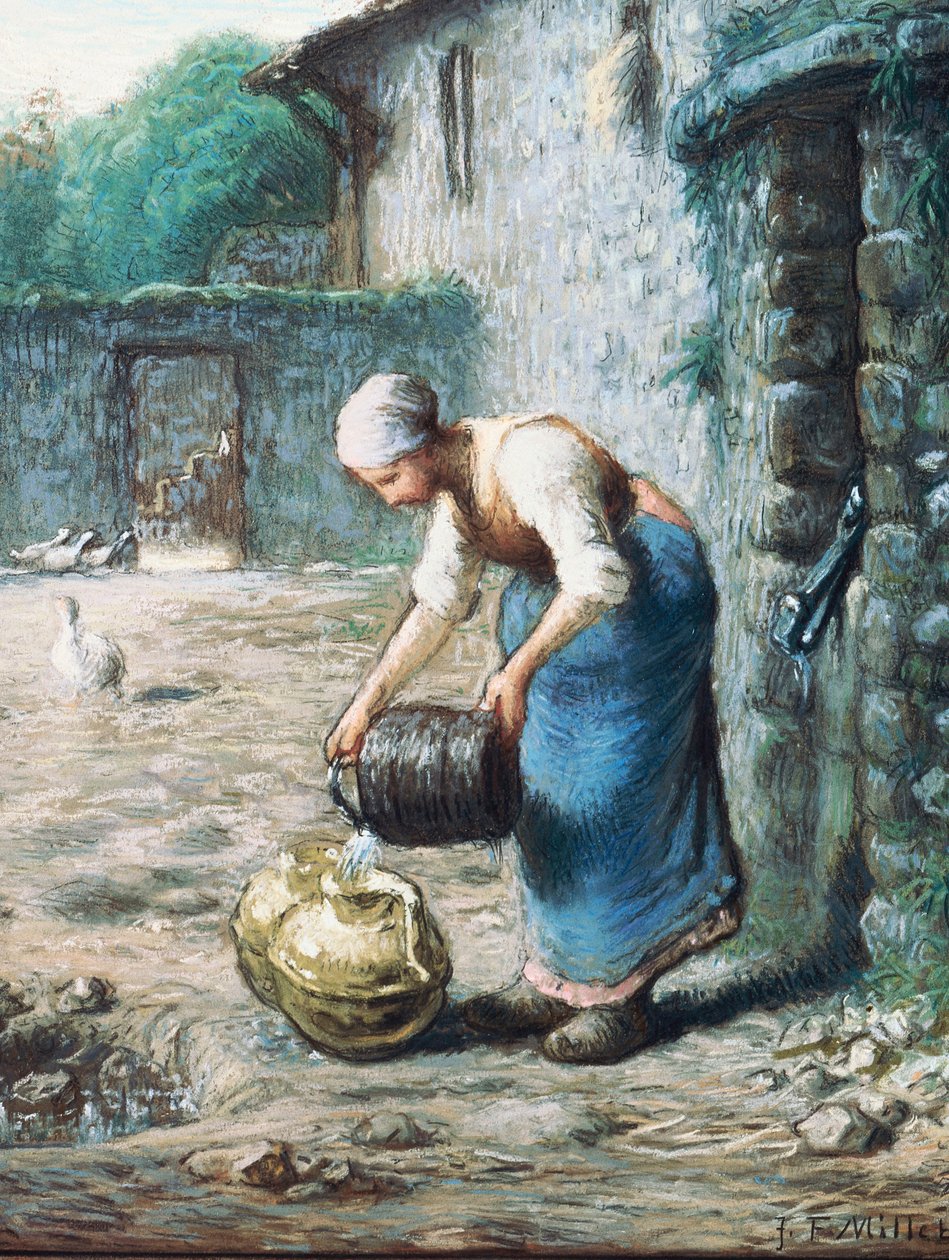 Kvinden ved Brønden, ca. 1866 af Jean Francois Millet