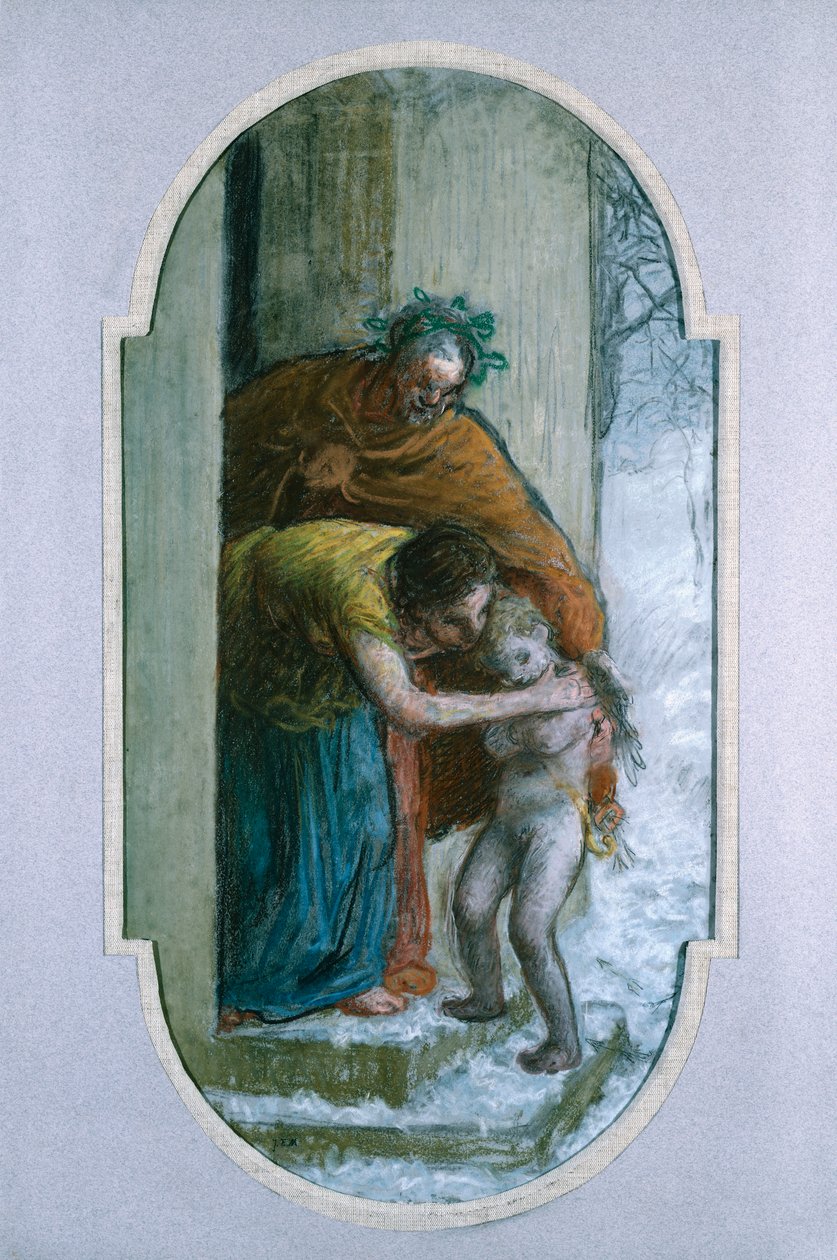 Vinter, ca. 1864 af Jean Francois Millet