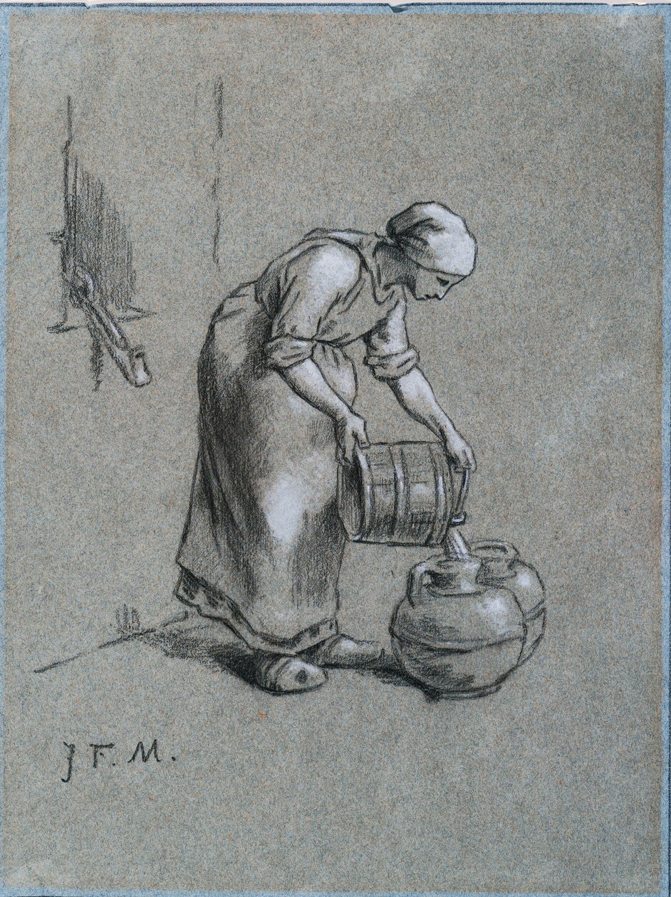 Kvinde ved en Brønd af Jean Francois Millet