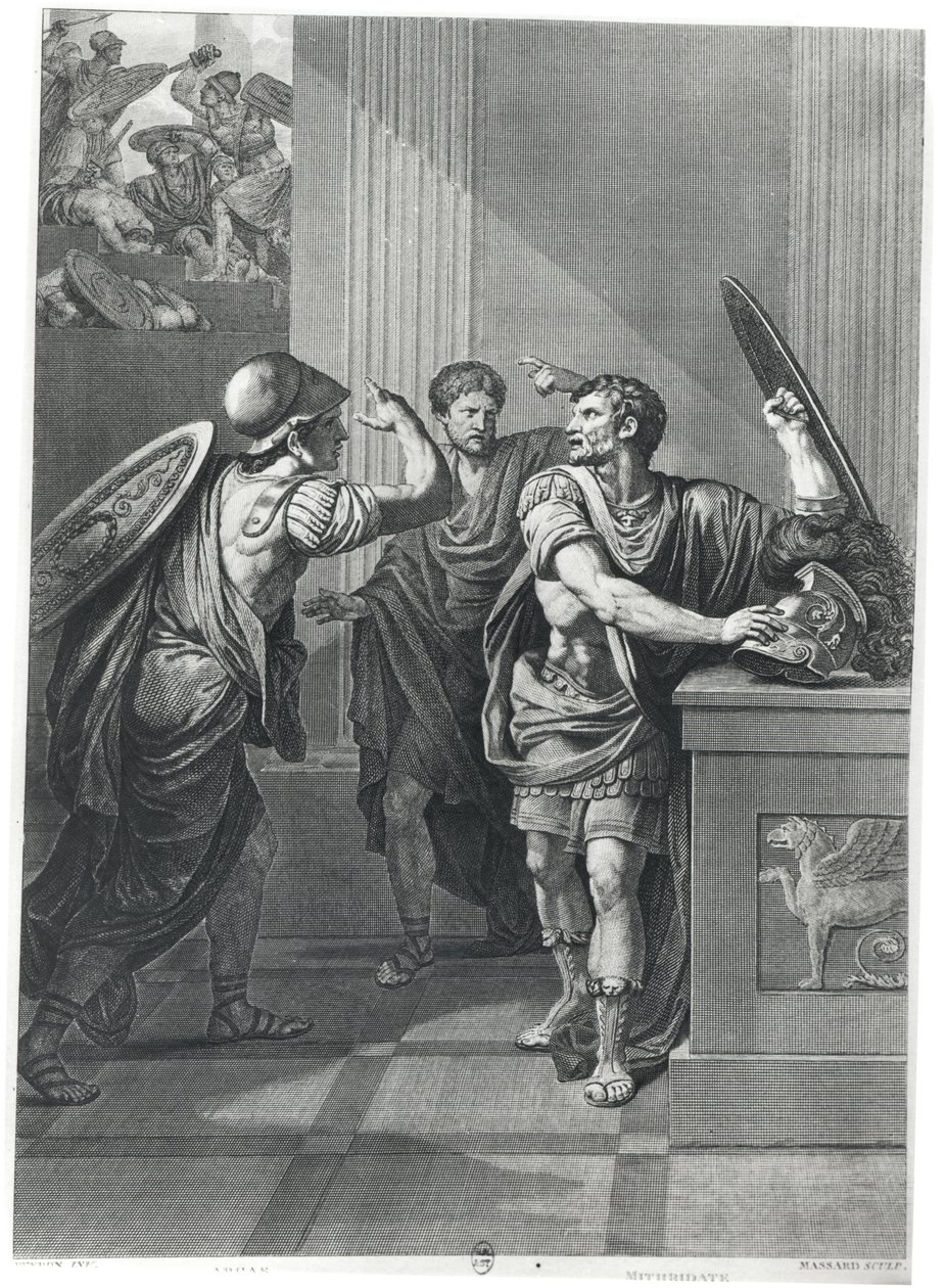 Arcan og Mithridate, illustration fra 