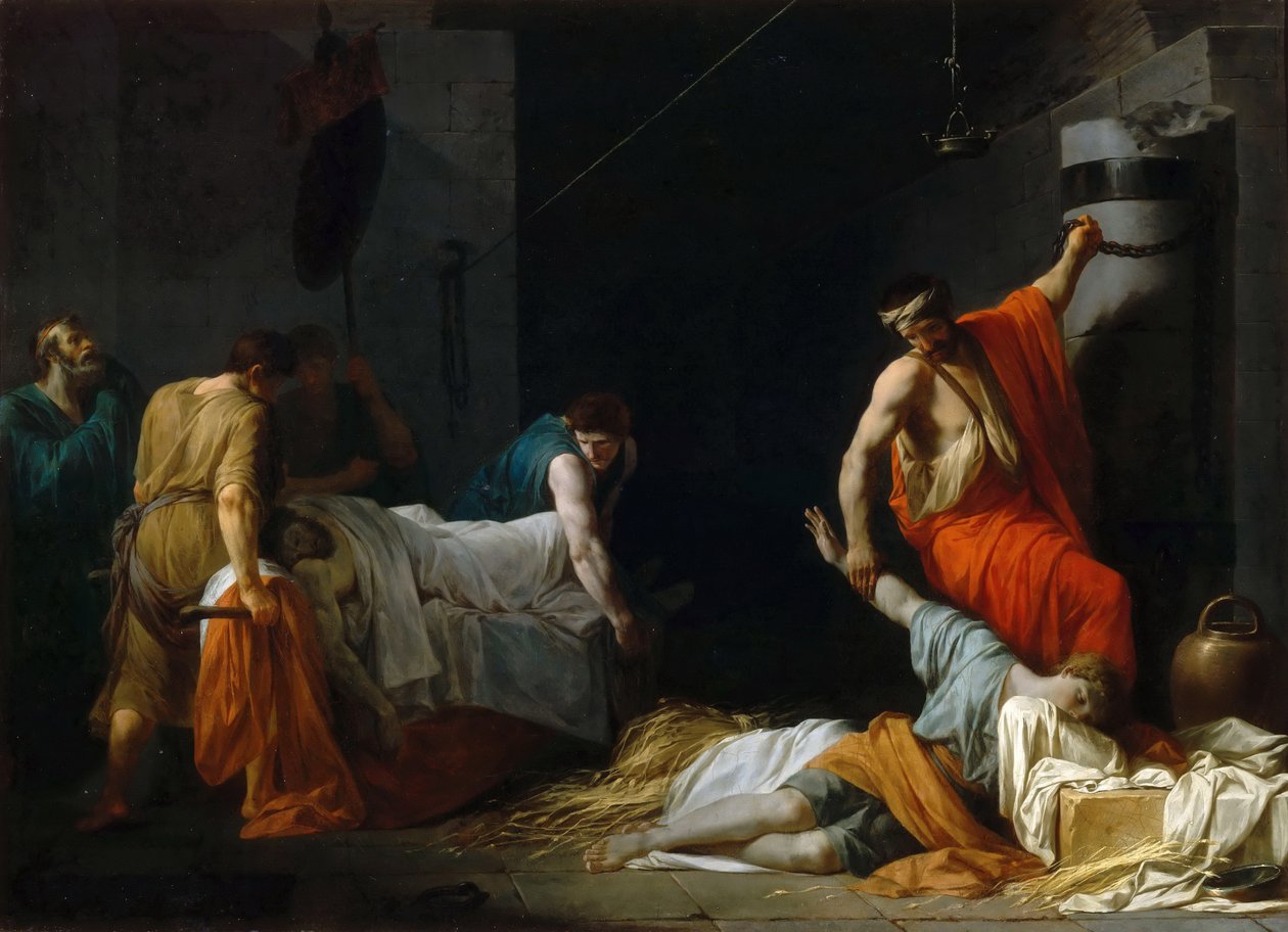 Miltiades begravelse af Jean François Pierre Peyron