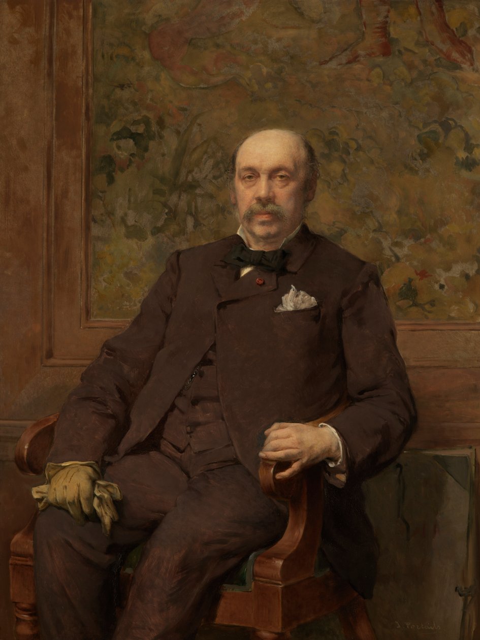 Selvportræt (olie på lærred) af Jean Francois Portaels