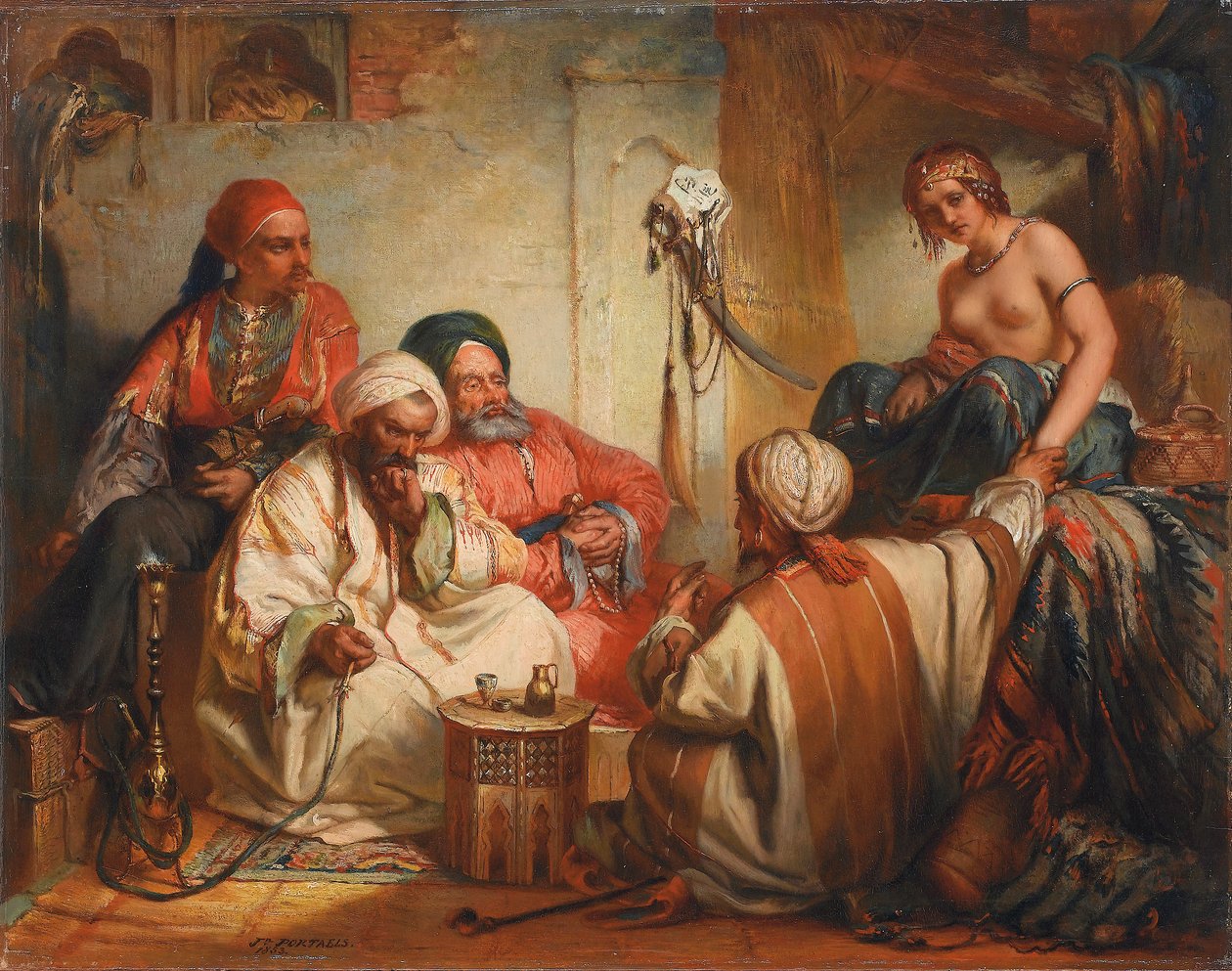 Slavemarkedet, 1853 af Jean Francois Portaels