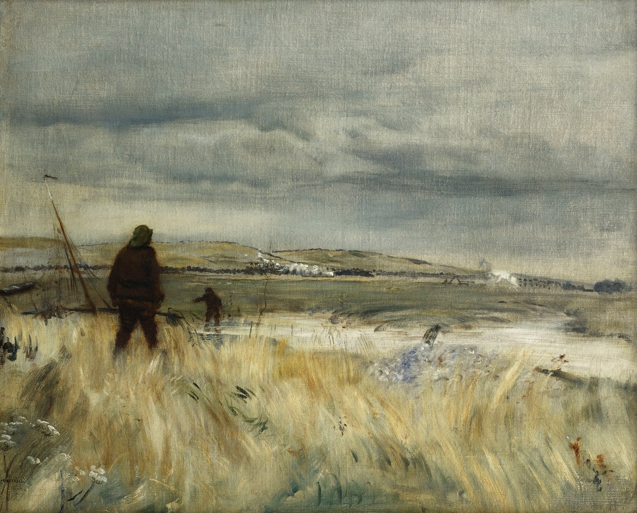 bretonske fiskere; Bretonske fiskere, af Jean Francois Raffaelli