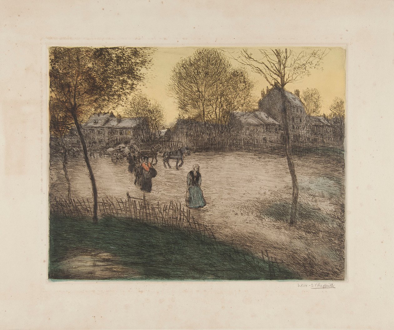 Oprørets plads af Jean Francois Raffaelli