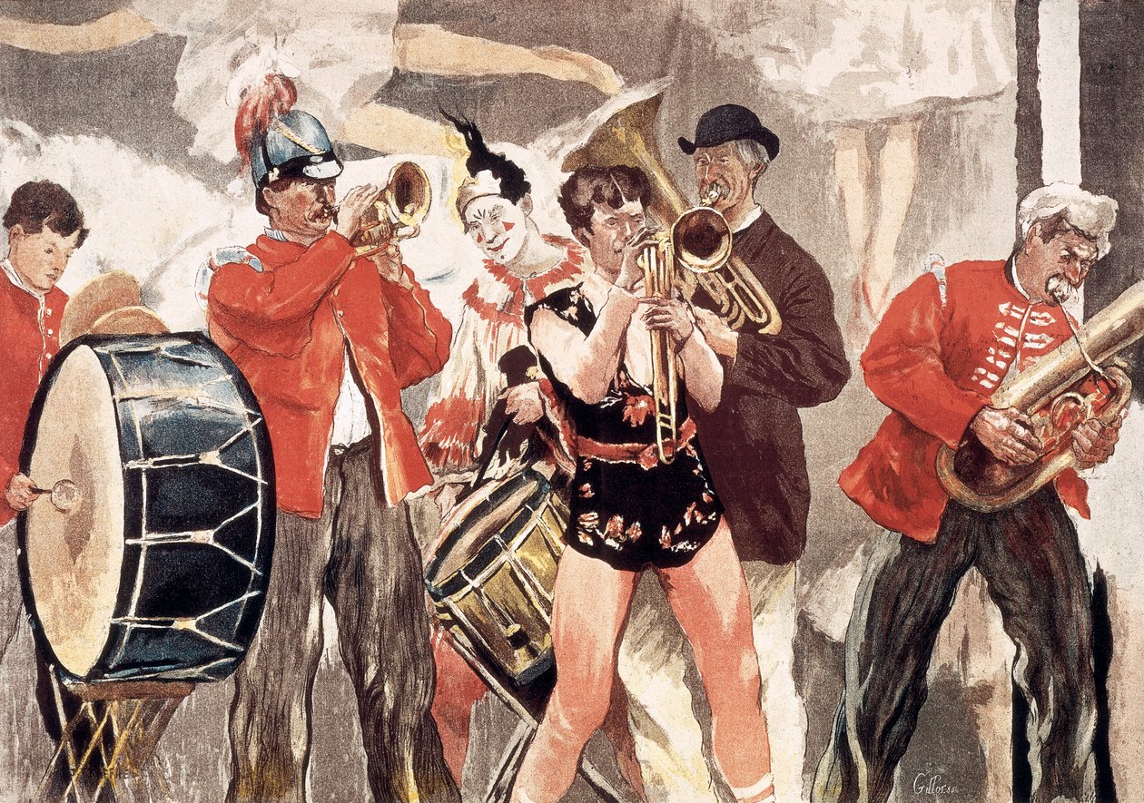 Cirkusorkestret af Jean Francois Raffaelli
