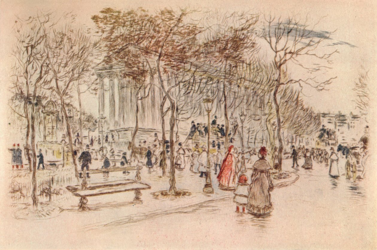 Place de la Madeleine, 1915 af Jean Francois Raffaelli