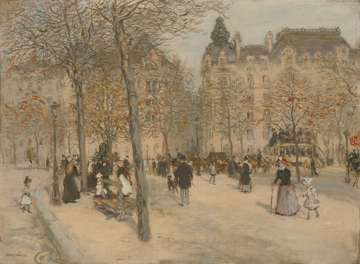Pladsen i Paris af Jean Francois Raffaelli