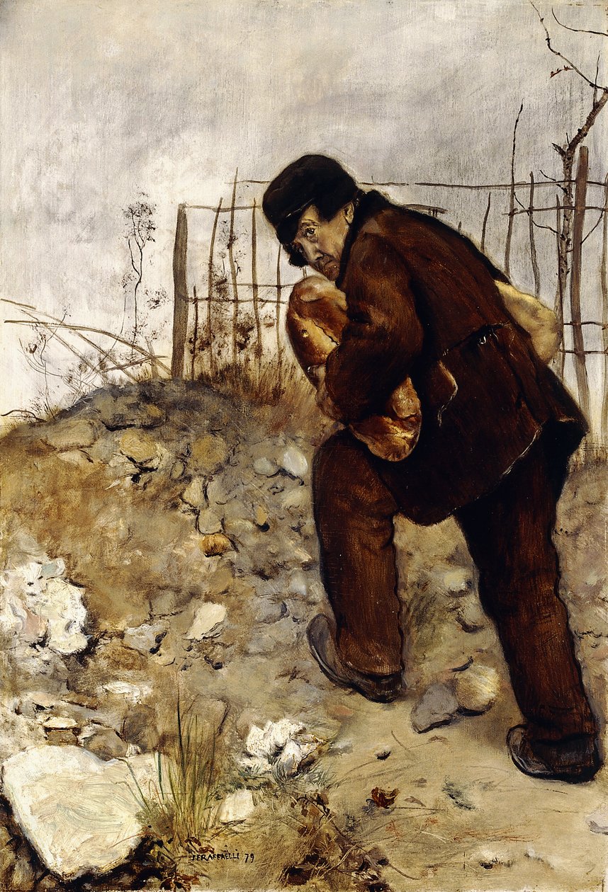 Manden med to brød, 1879 af Jean Francois Raffaelli
