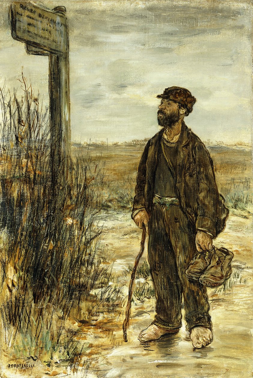 Vagabonden; Un Clochard, af Jean Francois Raffaelli