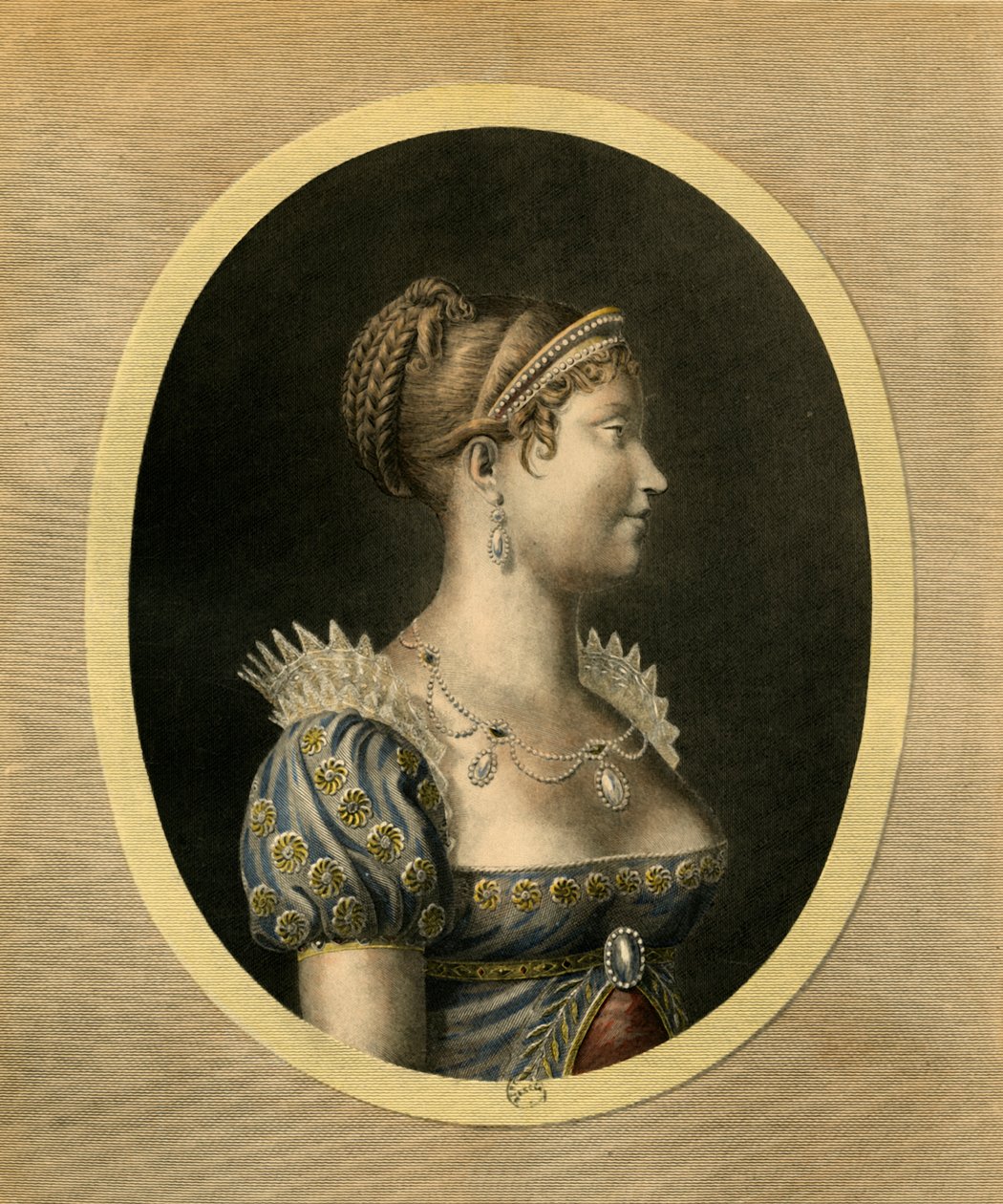 Marie Louise, hertuginde af Parma, c1810, 1921. af Jean Francois Ribault