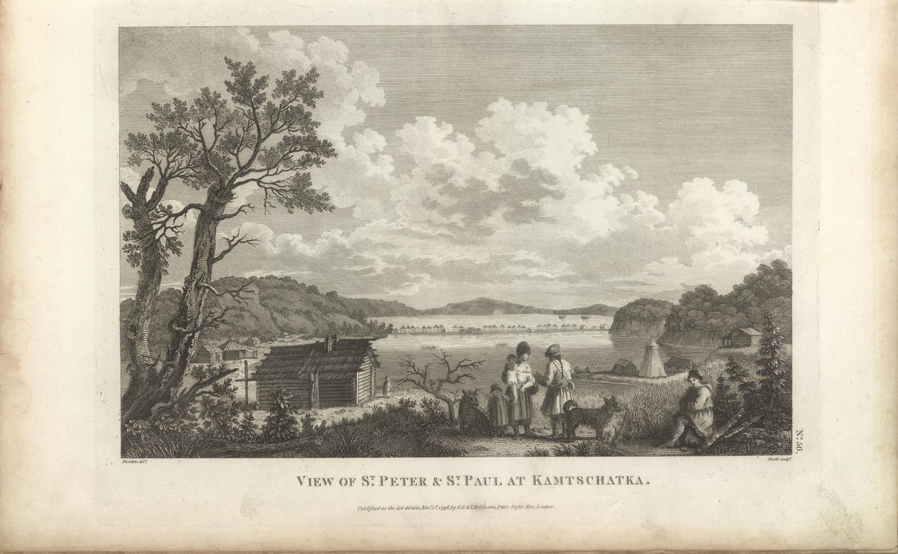 Udsigt over Petropavlovsk havn, 1780