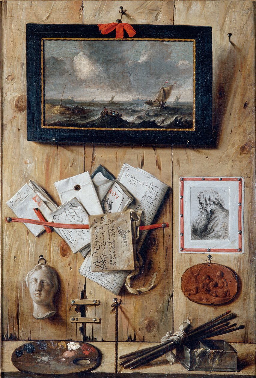 Hjørne af Kunstnerstudiet af Jean Francois de Le Motte