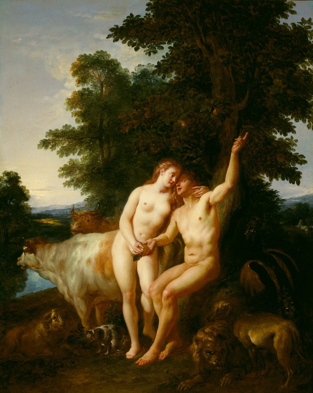 Adam og Eva af Jean François de Troy