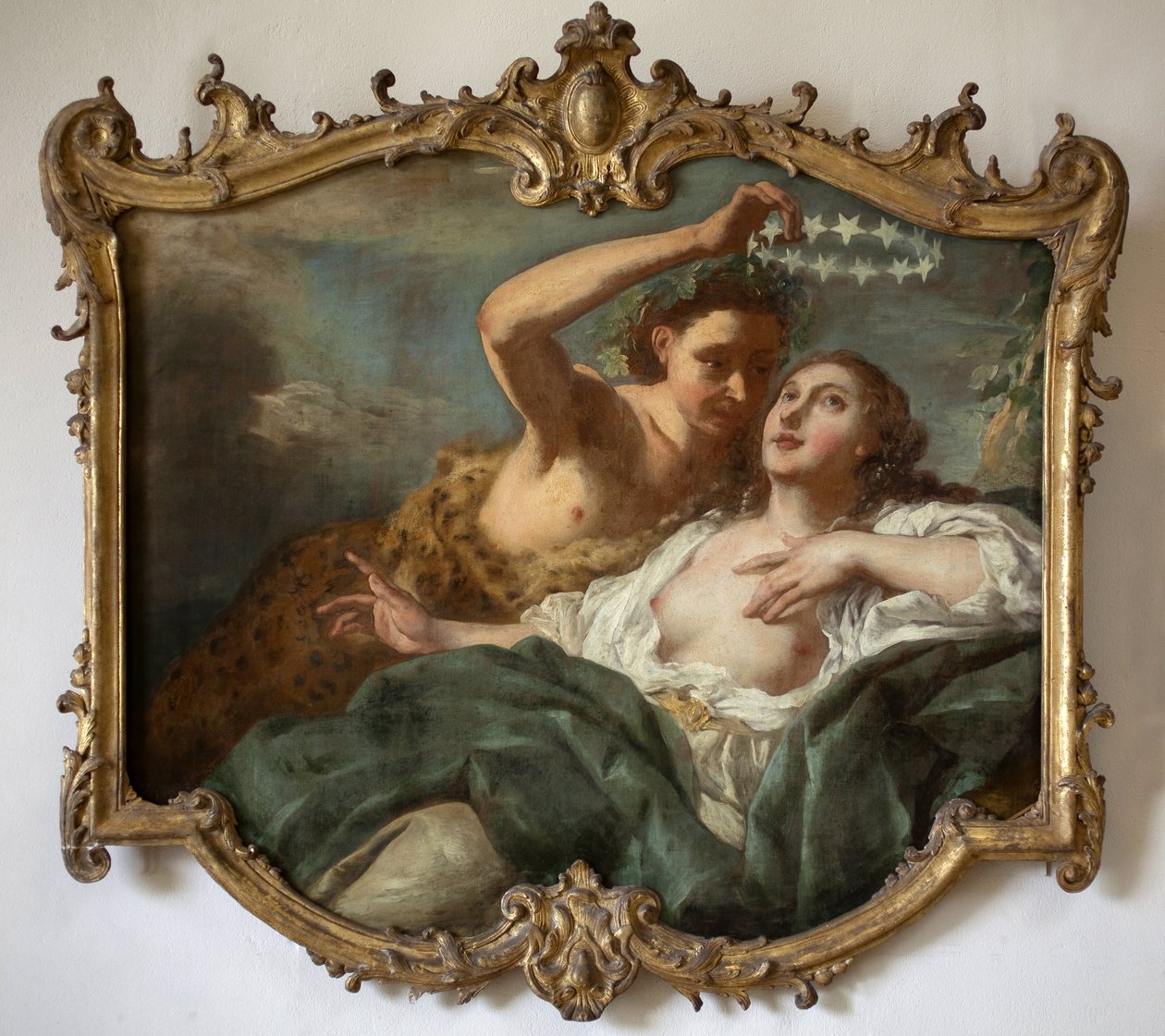 Bacchus og Ariane. Maleri af Jean Francois de Troy (1679-1752). Olie på lærred af Jean François de Troy