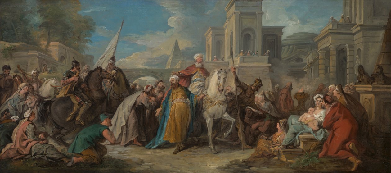 The Triumph of Mordecai, ca. 1736 (olie på lærred) af Jean François de Troy