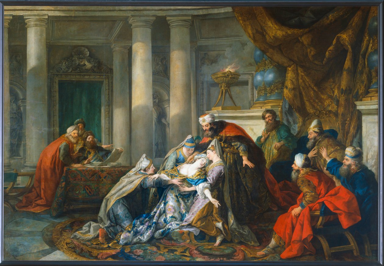 Esthers besvimelse ... af Jean François de Troy