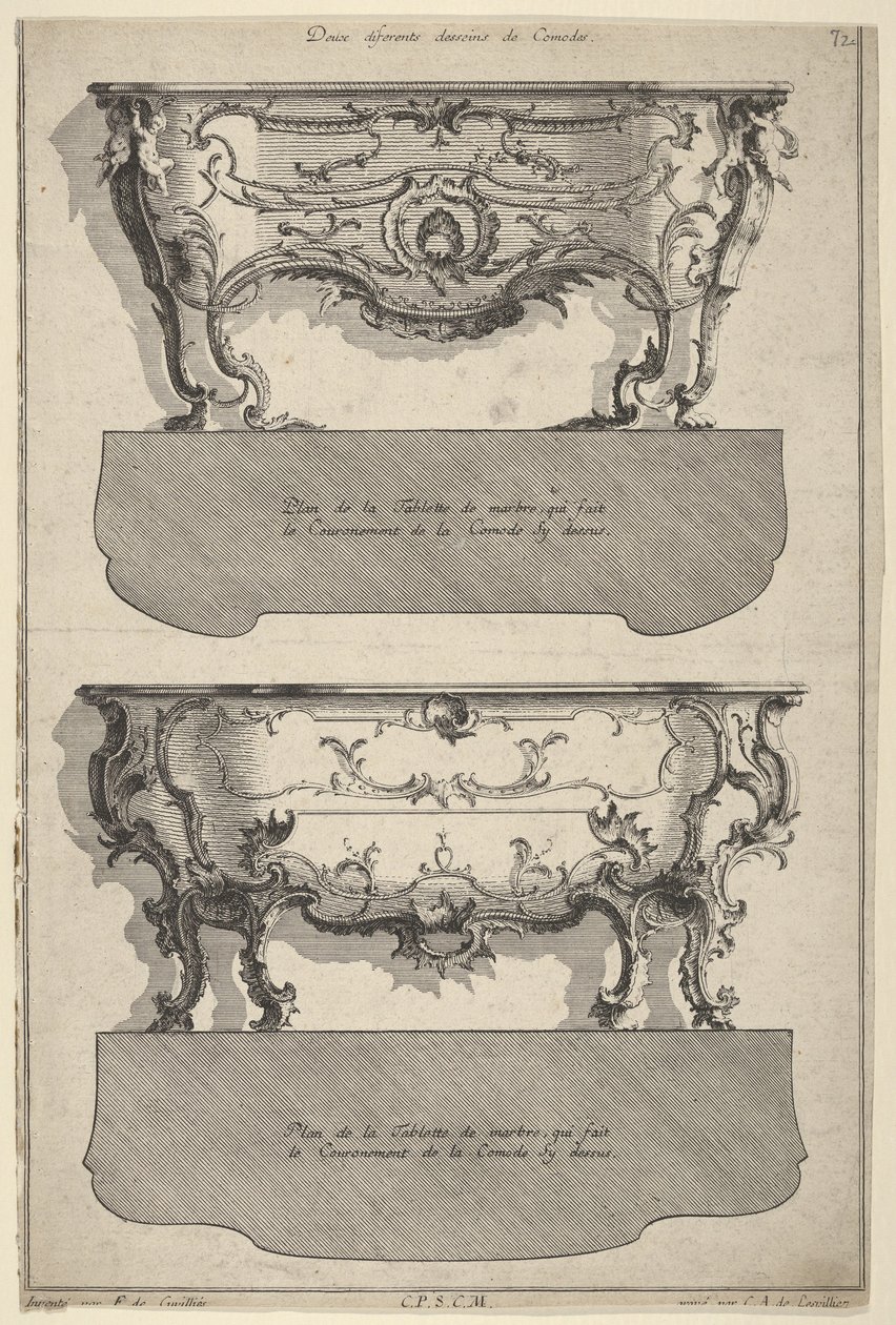 Designs for Two Commodes, fra 