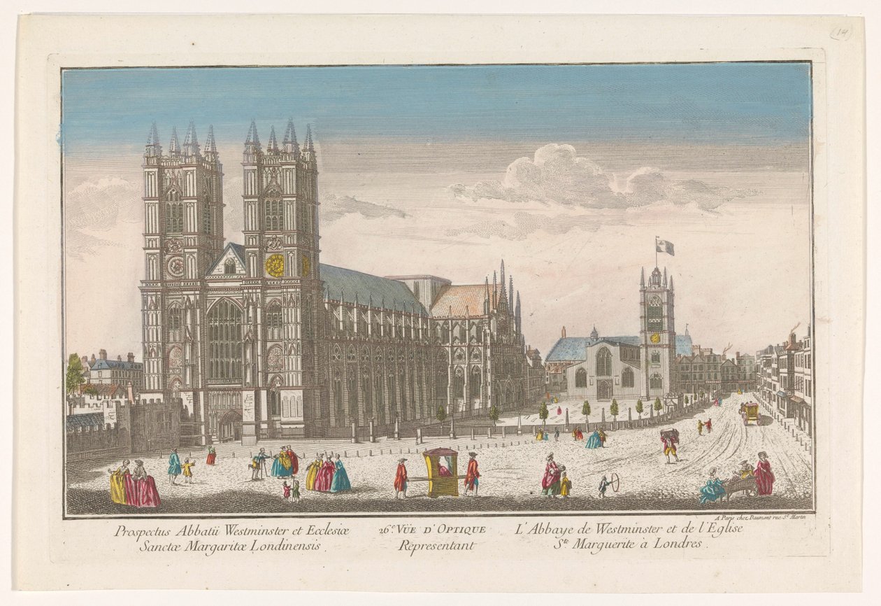 Udsigt over Westminster Abbey og St Margaret
