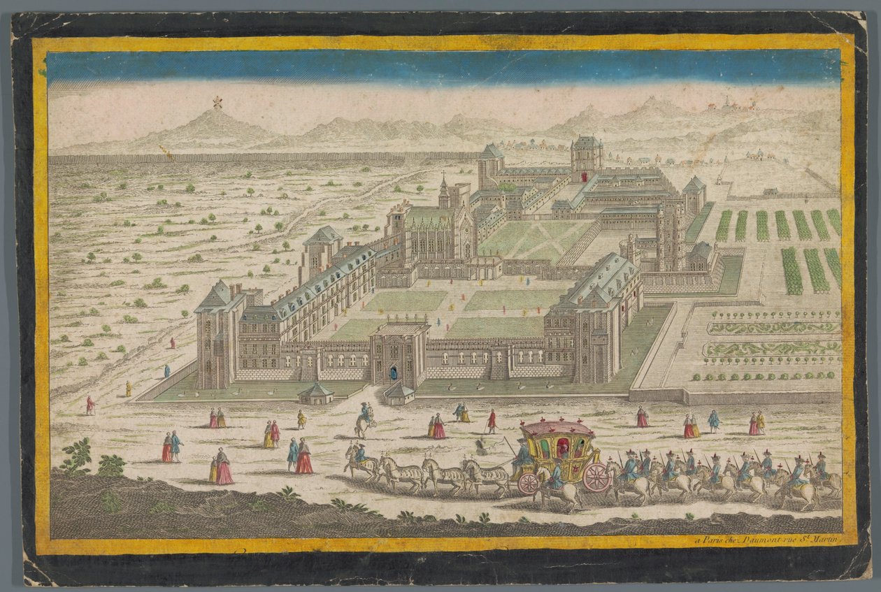 Udsigt over Château de Vincennes af Jean François Daumont