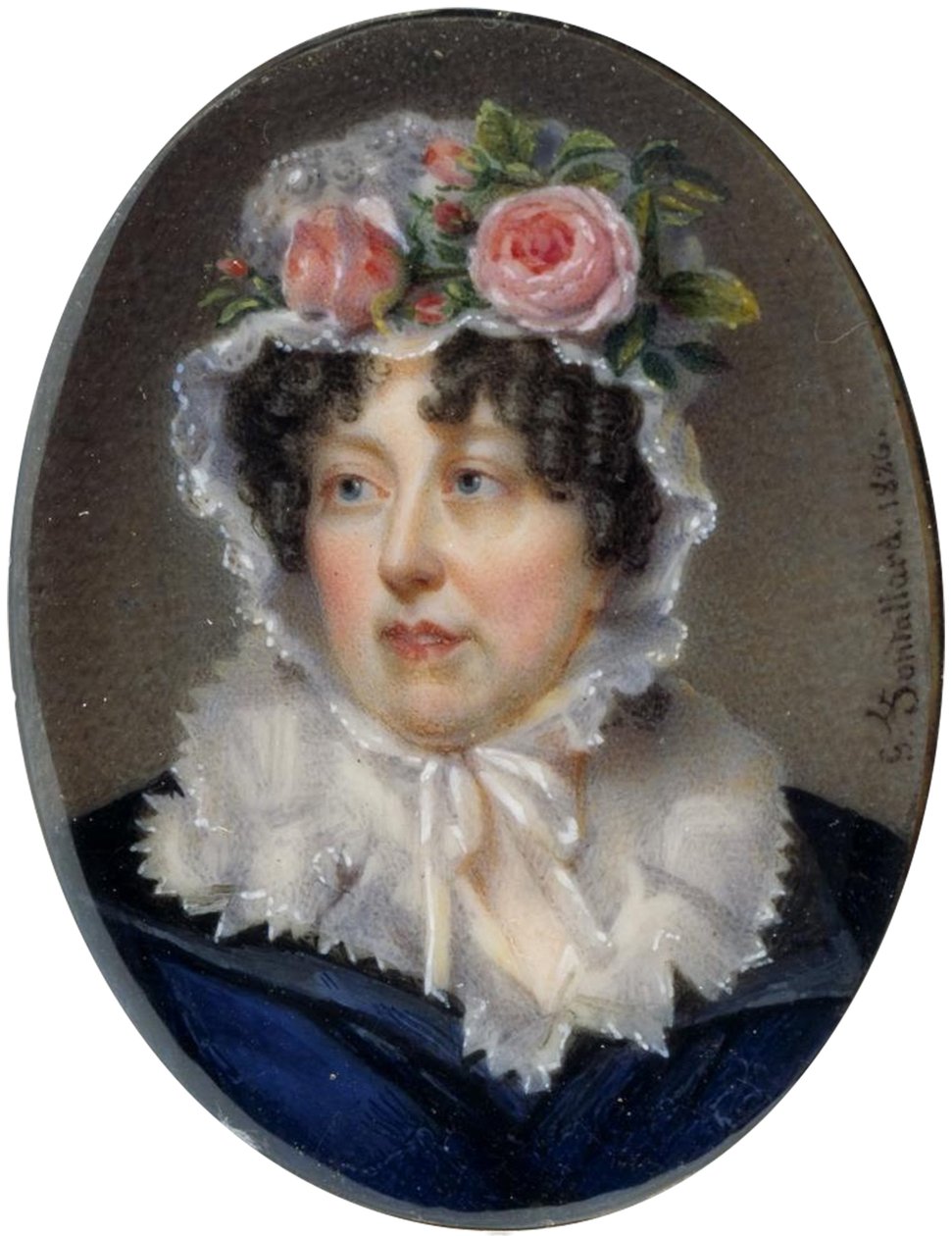 Armbånd med portræt af Lady Susan Murray af Jean François Gérard Fontallard