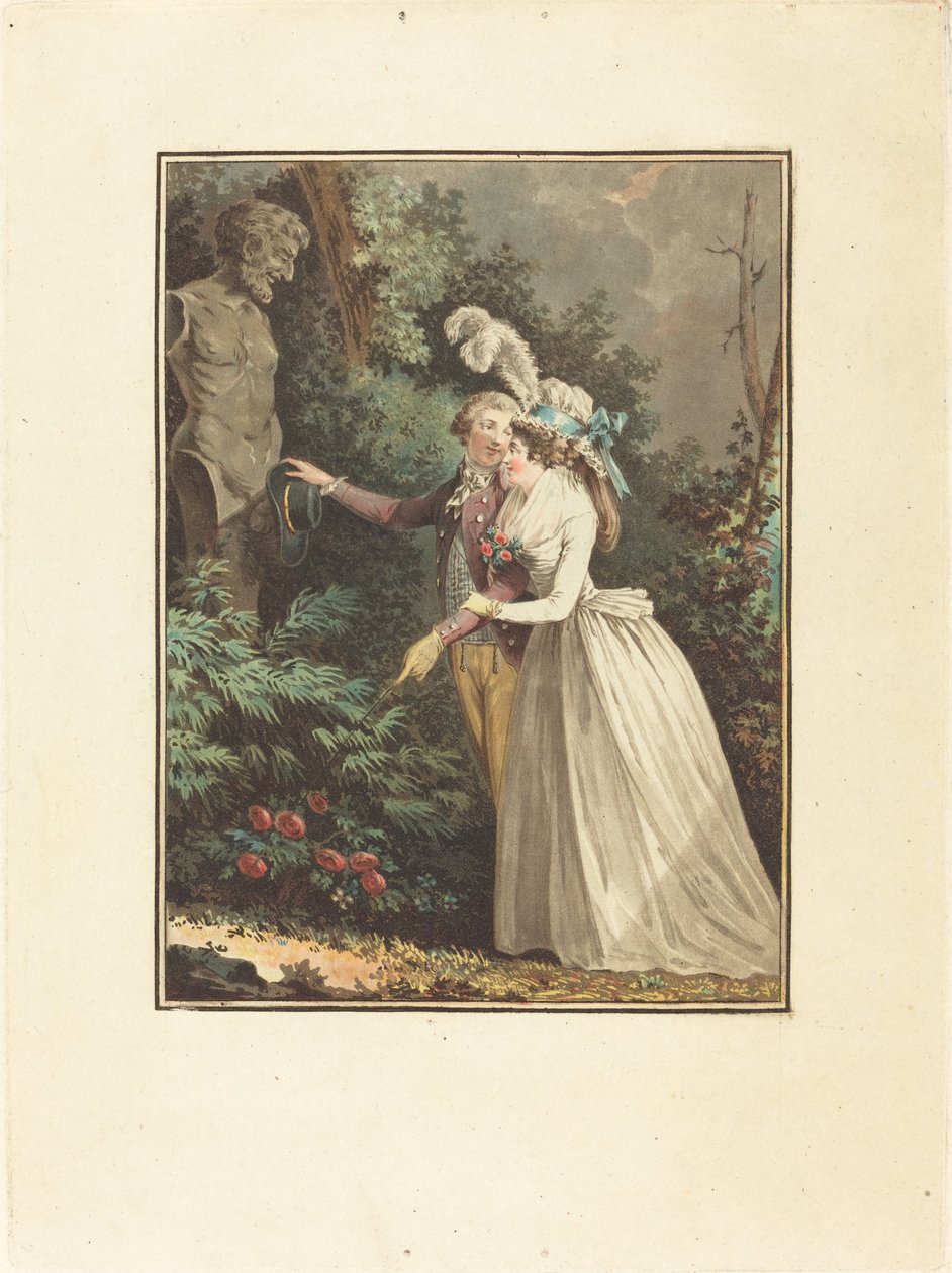 Ah! Så lad mig se af Jean François Janinet after Nicolas Lavreince