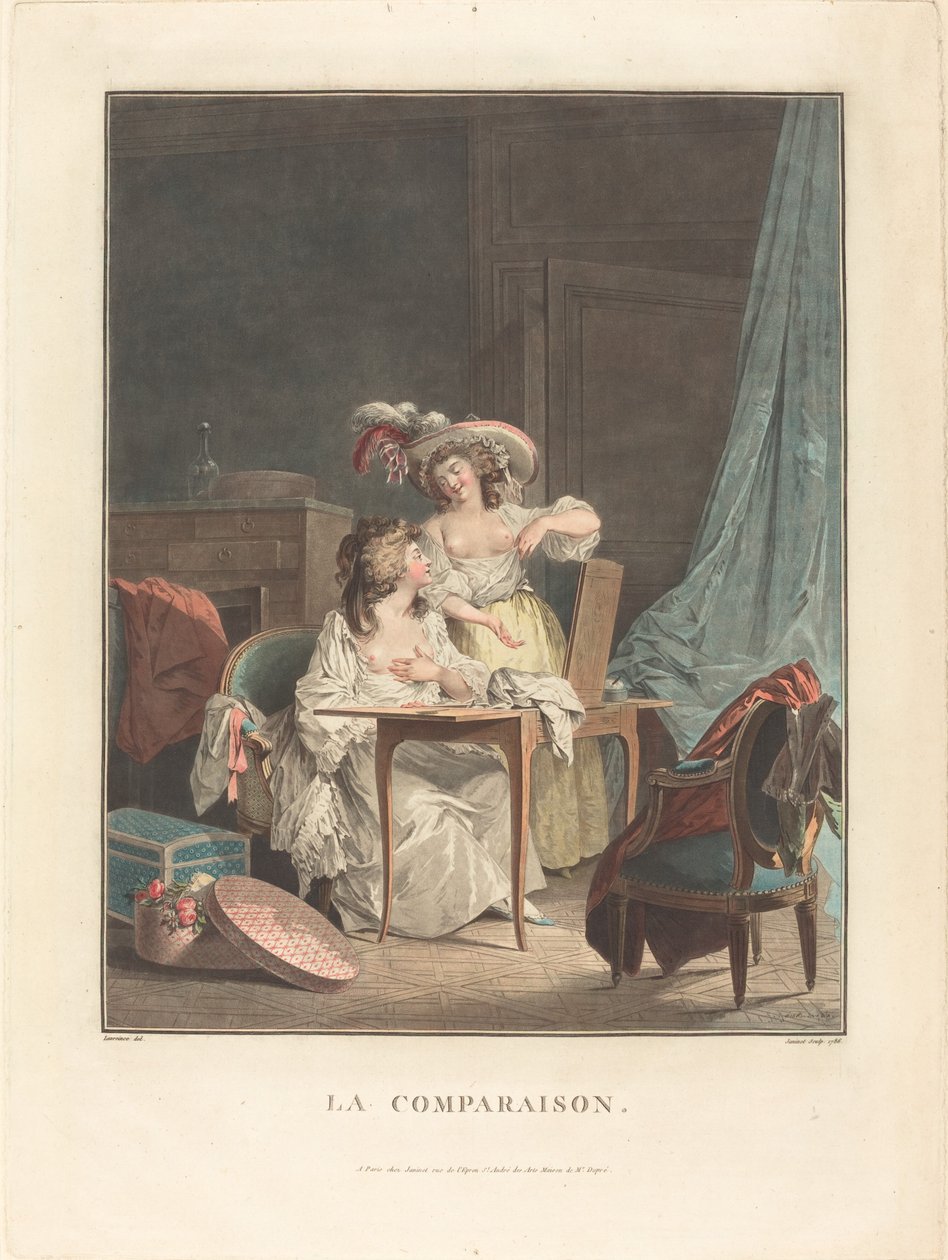 Sammenligningen af Jean François Janinet after Nicolas Lavreince