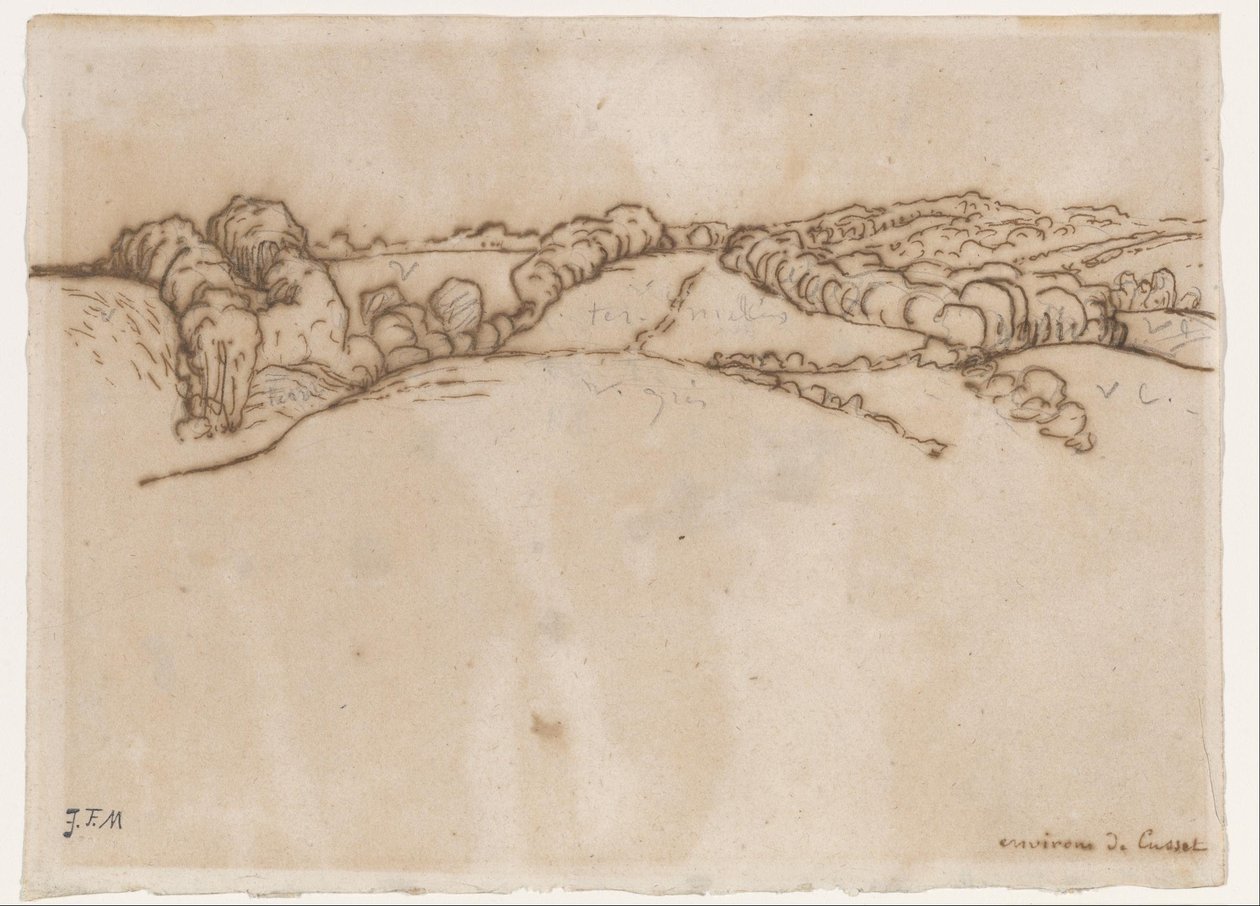 Rundt om Cusset af Jean Francois Millet