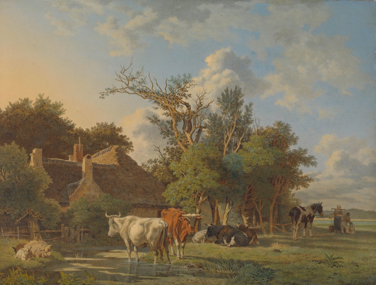 Landskab af Jean François Valois