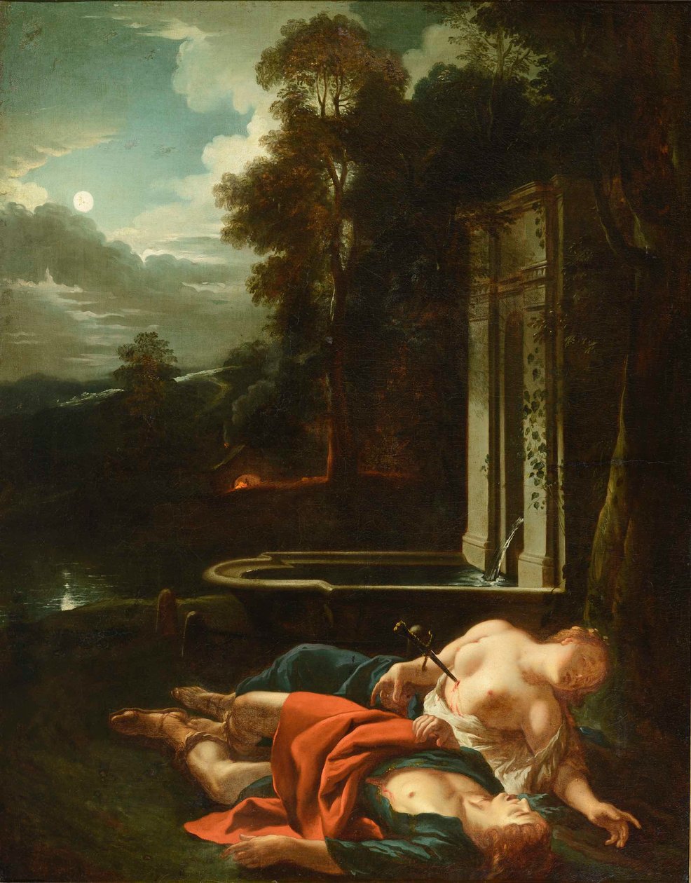 Fransk:  Pyrame et Thisbé af Jean François de Troy