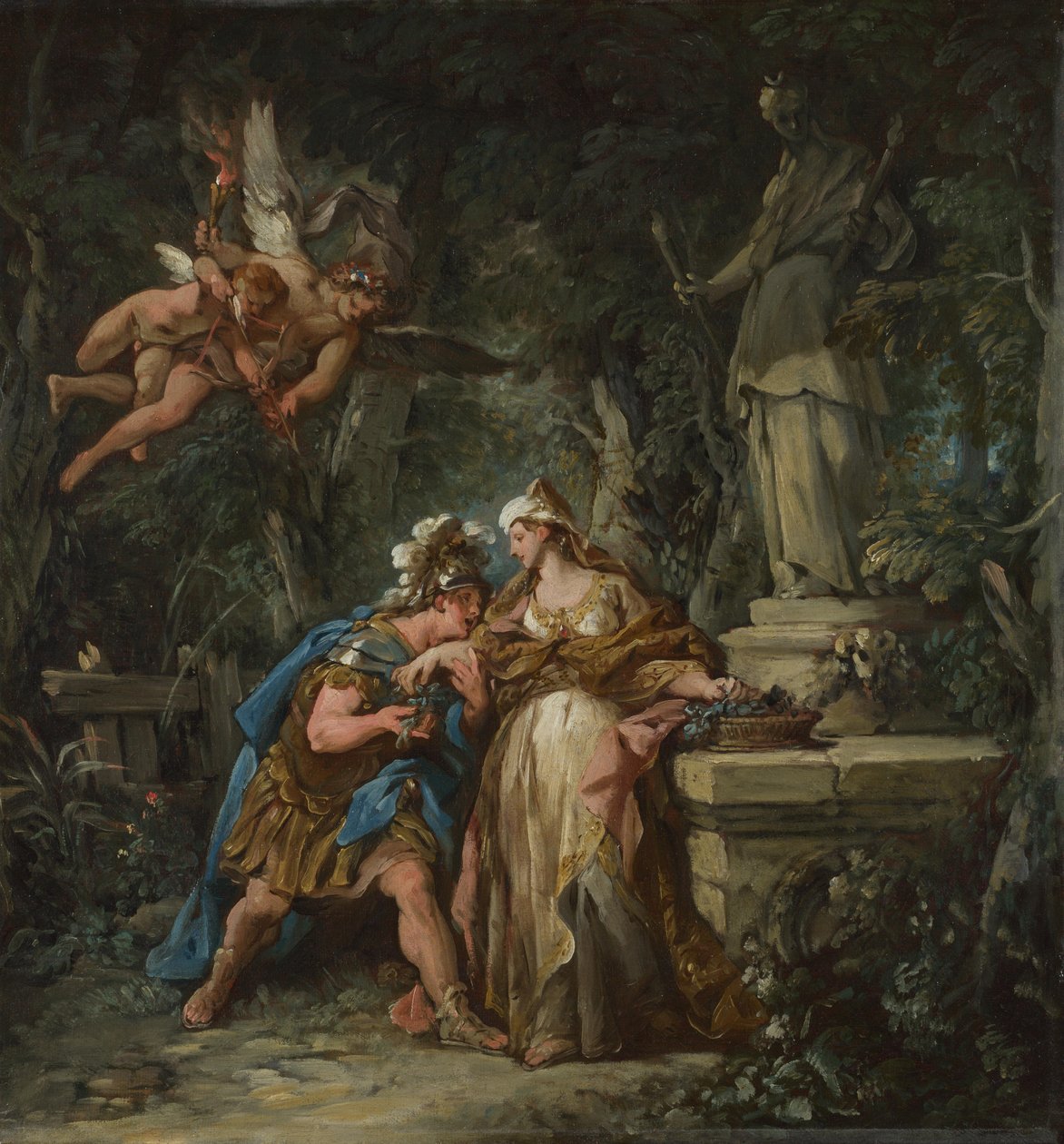 Jason sværger evig hengivenhed til Medea, 1743 af Jean François de Troy