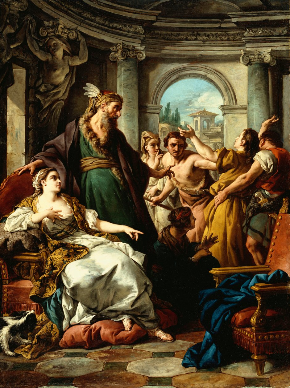 Josef anklaget af Potifars kone, 1745 af Jean François de Troy
