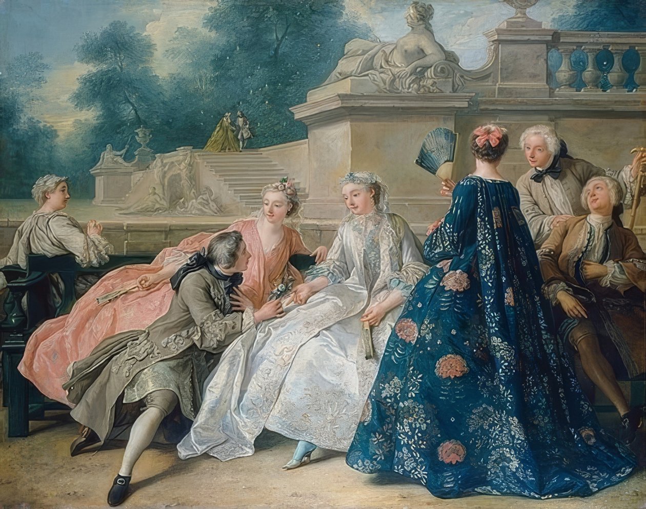 Kærlighedserklæring. 1731 af Jean François de Troy