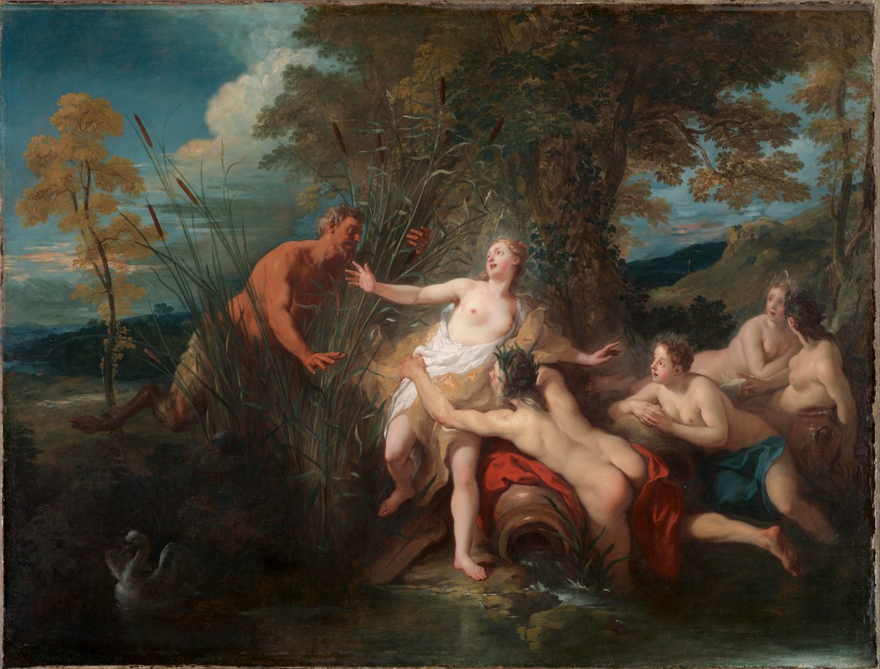 Pan og Syrinx af Jean François de Troy