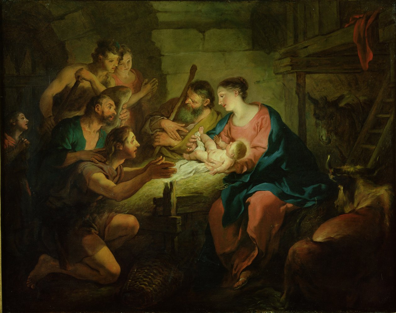 Hyrdernes tilbedelse, 1725 af Jean François de Troy